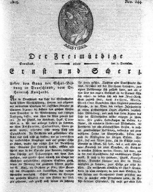 Nro. 244, Sonnabend den 7. December