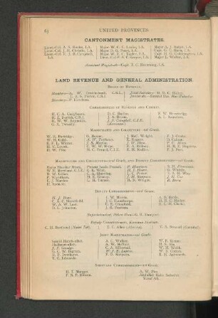 Land Revenue And General Administration.