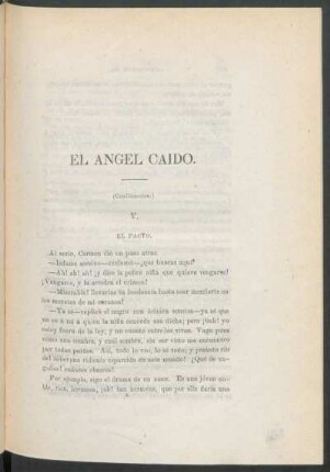 El ángel caído. - (Continuación.)