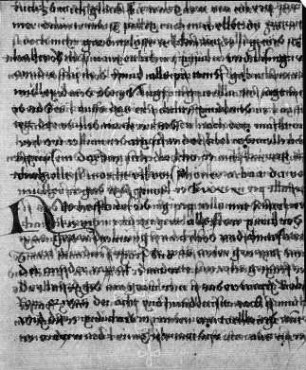 Blatt 78r mit Text und Wasserzeichen (Ausschnitt)