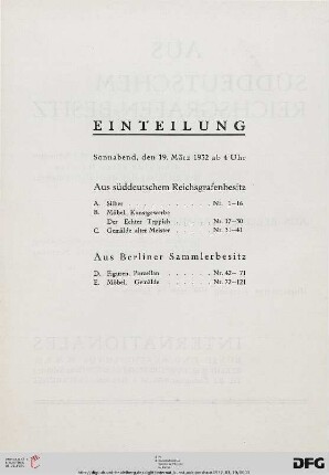 Einteilung