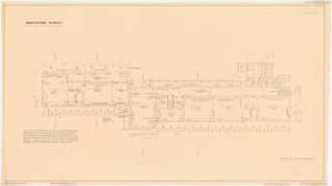 Gartenanlage Evangelische Volksschule am Burgfeld, Neviges: Schulgebäude, südlicher Klassentrakt: Grundriss Erdgeschoss 1:100