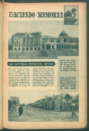 Haciendo memoria: La antigua Estación Retiro