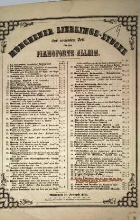 Kleine Fantaisie über die Arie aus der Oper Die Zigeunerinn von M. W. Balfe : Das Herz von Kummer tief gebeugt