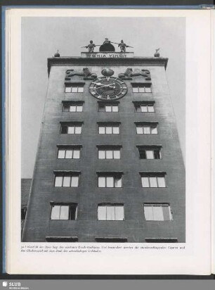 Westlich der Oper liegt das markante Kroch-Hochhaus