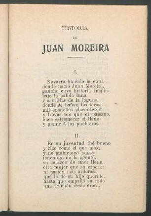 Historia de Juan Moreira