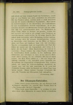 Der Eikonogen-Entwickler