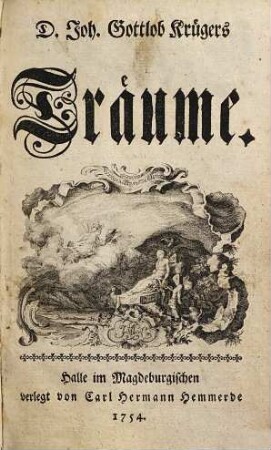 Joh. Gottlob Krügers Träume
