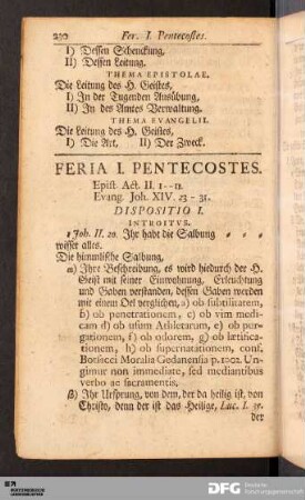 Feria I. - III. Pentecostes.