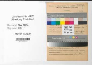 Entnazifizierung August Meyer , geb. 07.04.1896 (Oberstleutnant)