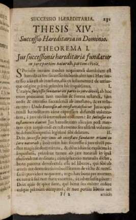 131-141, Thesis XIV