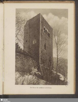 Die Ruine der mittleren Lobdeburg