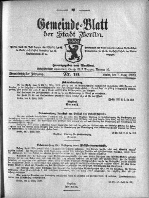 1920,10: Nr. 10, 7. März 1920