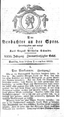 52. Stueck, 24. Dezember 1832