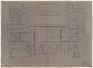 Stadttheater, Krefeld: Grundriss Kellergeschoss 1:50, Lichtplan