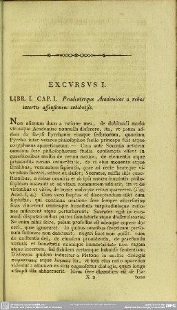 Excursus I