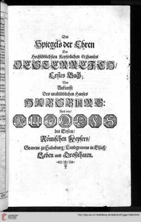 Titelblatt Erstes Buch