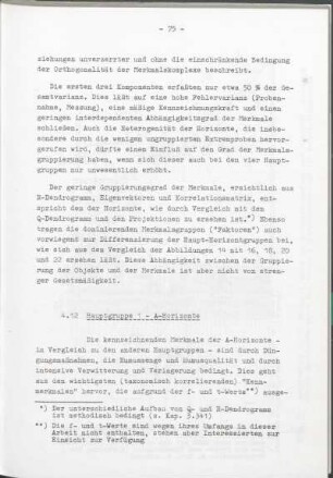 4.12 Hauptgruppe 1 - A-Horizonte