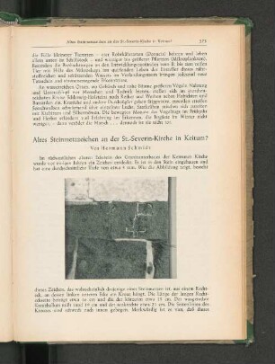 Altes Steinmetzzeichen an der St.-Severin-Kirche in Keitum? Von Hermann Schmidt