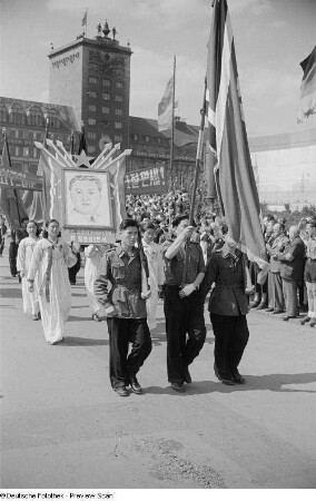 Koreanische Demonstranten