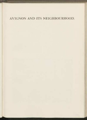 Avignon and its neighbourhood.