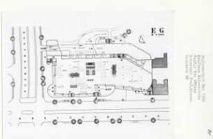 Kaufhaus Kaisereiche, Berlin-Friedenau (Diplomarbeit bei Willy Kreuer): Grundriss Erdgeschoss 0.00, 1:200