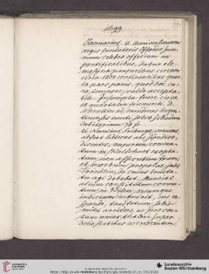 Diarium 1699