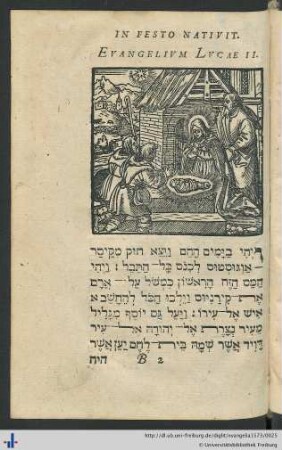 In Festo Nativitatis Christi, Evangelium Lucae II.