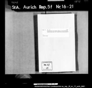 Inhaftierung des Amtmanns Rösing in Leer durch die französische Besatzungsmacht