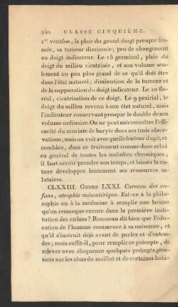 CLXXIII. Genre LXXI. Carreau des enfans, atrophie mésentérique