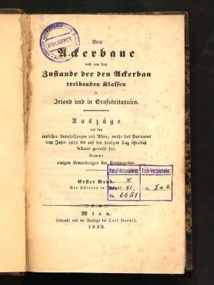 1: Der Ackerbau in Irland