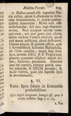 259-270, § VI - VIII