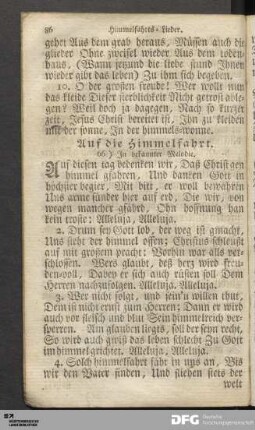 Himmelfahrts-Lieder.