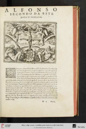 Alfonso secondo da este Duca di Ferrara