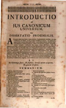 Ius ecclesiasticum universum ... seu lucubrationes canonicae in quinque libros Decretalium Gregorii IX., 1