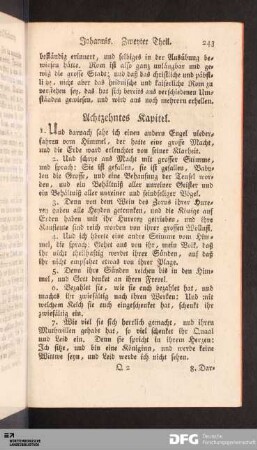 Achtzehntes Kapitel.