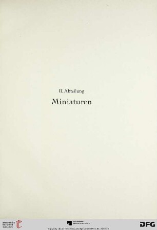 Miniaturen (Nr. 134-260)