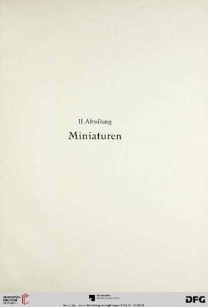 Miniaturen (Nr. 134-260)