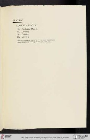Auguste Rodin [list of plates]