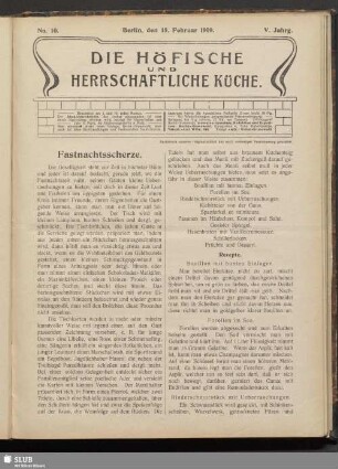 Nr. 10, 15. Februar 1909