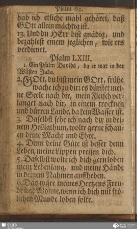 Psalm LXIII