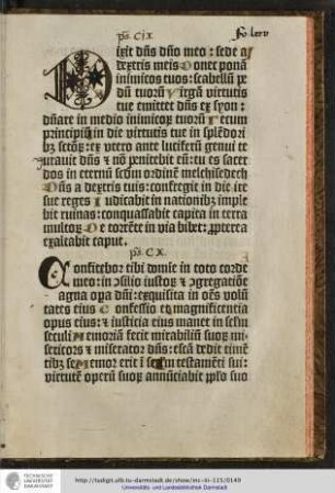 Psalmus cix.