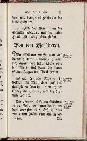 Von dem Marschieren.
