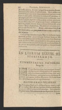 In Librum XXXVIII. [...]
