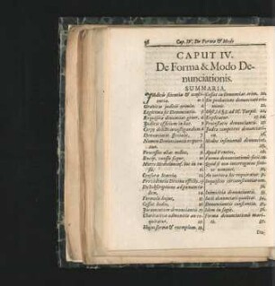 Caput IV. De Forma & Modo Denunciationis.