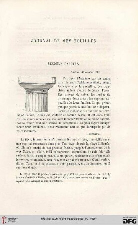 2. Pér. 5.1872: Journal de mes fouilles, 2