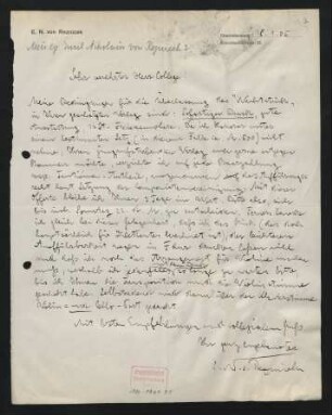 Brief an Max Marschalk : 18.01.1905