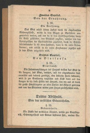 Dritter Abschnitt. Von den weiblichen Geburtstheilen.