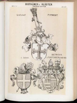 Taf. 67. Paderborn Bisthum. - Grafschaft Pyrmont. - n. Schrot. - Dietrich VI. v. Fürstenberg, 1585 - 1618