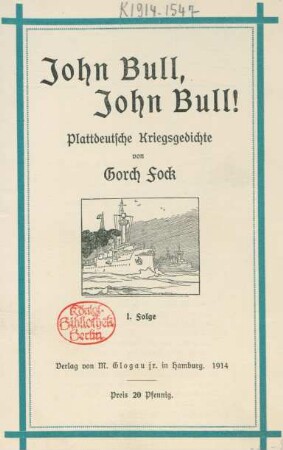 Folge 1: John Bull, John Bull!